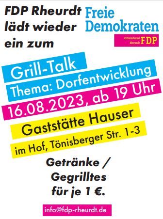 Grill-Talk im Hof der Gaststätte Hauser